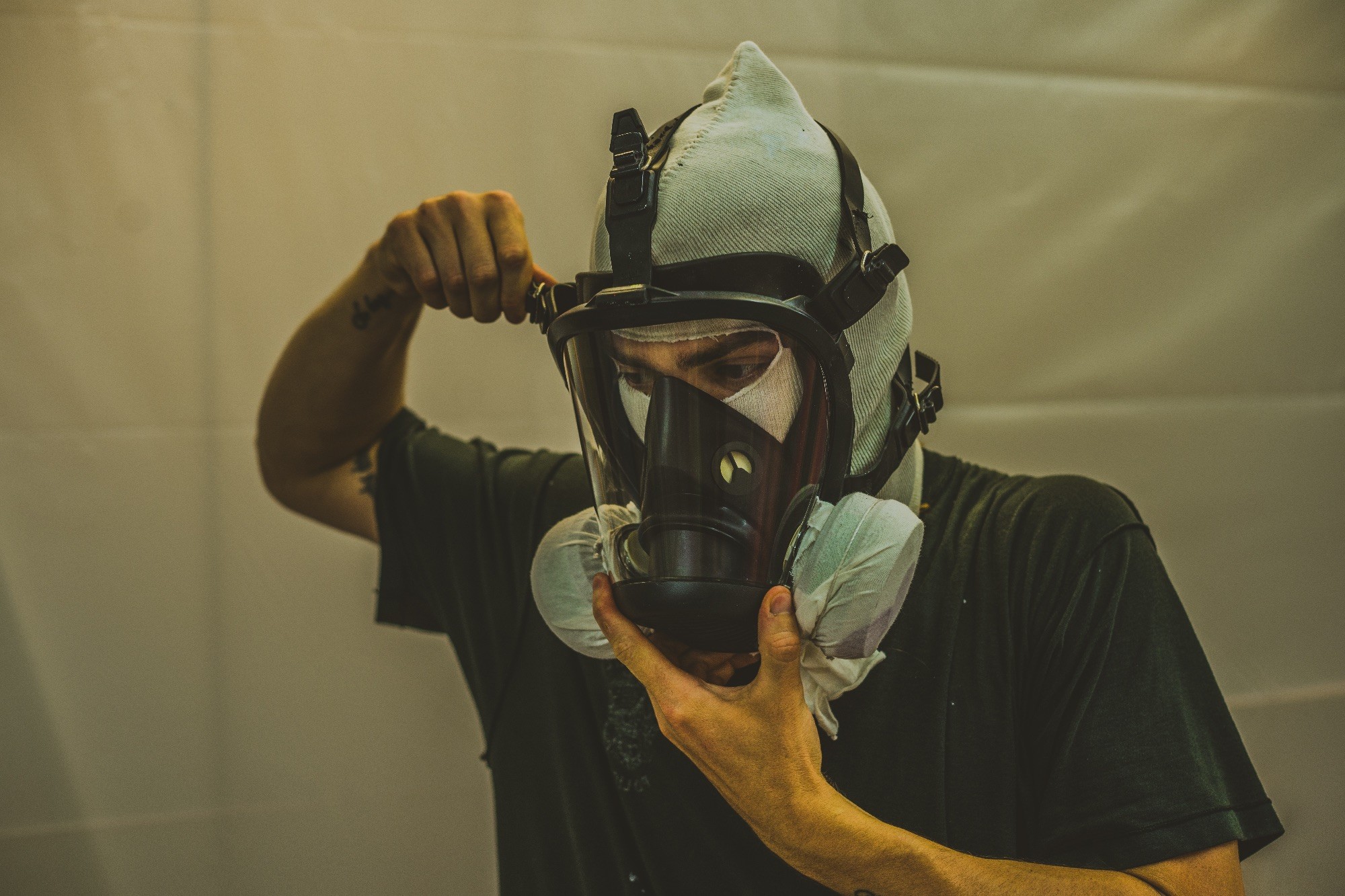 Zane in the studio, Downtown Los Angeles, 2016
